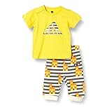 [アディダス] 上下セット キッズ クラシック LEGO(R) 半袖Tシャツ&パンツセット CN079/ECU71 Top : イエロー/ブライトイエロー Bottom : エクルティント/ブライトイエロー (HB4462) 70
