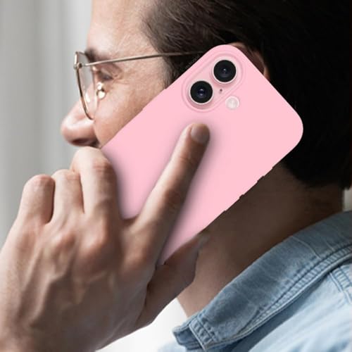 Image of Back Cover Compatible with iPhone 17 Case (6.3) Soft Touch Slim Liquid Silicone Full Protection Shock Proof Back Cover for iPhone 17 (SC Pink)