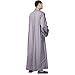 ZooBoo Summer Buddhist Shaolin Monk Robe Cotton Linen Long Robes Gown Kung Fu Uniforms Martial Arts Clothings (Gray, 41)