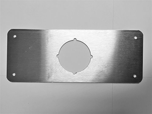 Don-Jo RP-13509-630 Satin Stainless Steel Remodeler Plate, 3-1/2" x 9"