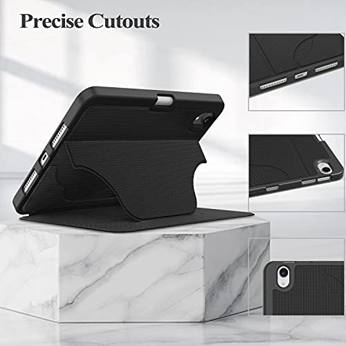 Soke Case For New Ipad Mini 6 2021 8.3 Inch, [4 Magnetic Stand + Apple Pencil Charging + Auto Wake/Sleep], Full Body Protective Cover For Ipad Mini 6Th Generation, Black #TOP5