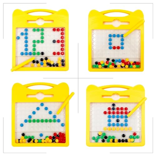Image of Asera Magnetic Dot Pad Play Board For Kids Magnetic Dot Art Game For Toddlers Best Indoor Game For Kids Best Toy For Kids Birthday Return Gifts,Multicolor