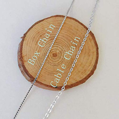 image for Shinelady Personalized Bar Necklace with Name, Custom 4 Sides Free Eng