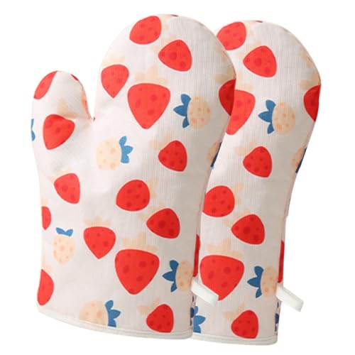 Abaodam 電子レンジ対応厚手オーブンミ 耐熱滑り止め手袋 キッチン料理用ベーキンググローブ 男女兼用調理保護
