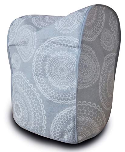 Funda protectora antimanchas compatible con thermomix Tm5 y Tm31 & TM6 MANDALAS GRISES