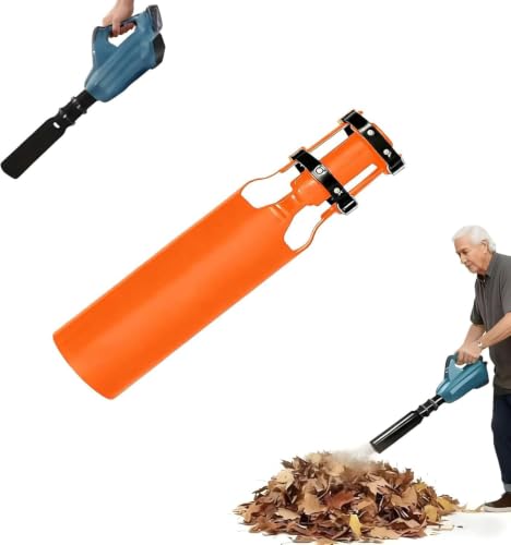 2026 New Cyclone 2X Airflow Amplifier for Leaf Blowers 2-4 Inch Nozzle Compatible Black&Orange Double Airflow Power for Driveway/Lawn Cleaning (Orange)