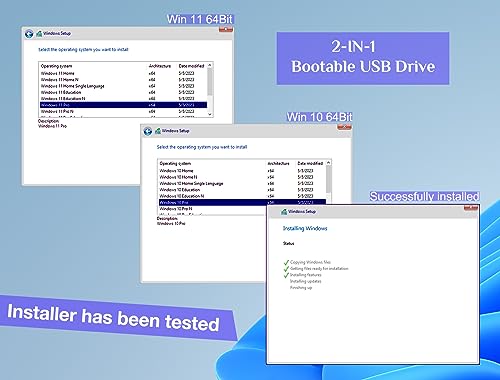 image for Xtssui 32GB - Bootable Windows 10&11, USB Driver 3.2 for Reinstall Win