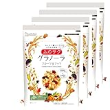 日食 ふわサク フルーツ＆ナッツ グラノーラ 200g ×4個 (国内製造 シリアル)