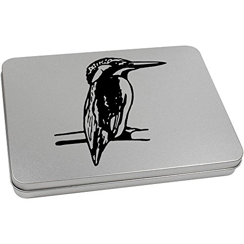 Azeeda 220mm 'Kingfisher' Metal Hinged Tin/Storage Box (TT00096242)