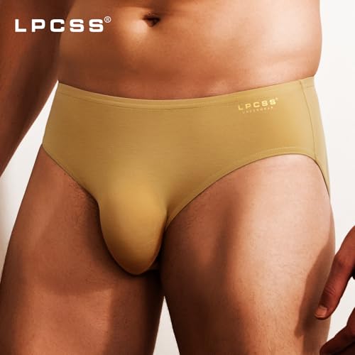 Men's Underwear Lightweight Modal 3D Pouch, Mid-Rise Breathable Briefs For Men C8082