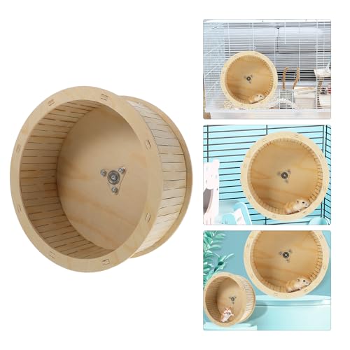 Roue pour hamster silencieuse en bois SOLUSTRE cage sans bruit - 8