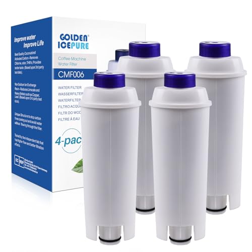 GOLDEN ICEPURE Coffee Machines Water Filter Compatible with De'Longhi DLSC002, SER3017 & 5513292811,De Longhi,ECAM, Esam