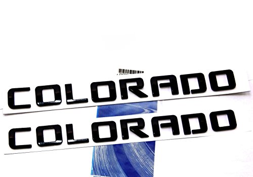 Yoaoo 2X Oem Colorado Nameplate Emblem Letter Badge Replacement For Gm 07-16 Glossy #TOP9