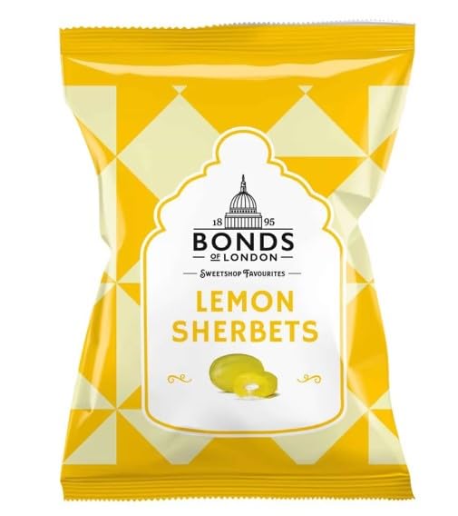 3 x Bonds of London Lemon Sherbets 120g Delicious Tasty And Twisty Treat Gift Hamper For Birthday,Christmas Sold By Kidzbuzz
