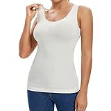 Joyshaper Damen Unterhemd Figurformendes Camisole Top Nahtlos Spitze Tank Top Bauch Weg Shapewear Top Bodyforming Shirt