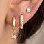 gold-star earrings