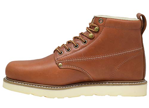 Golden Fox Work Boots Men's 6" Steel Toe Wedge Boot for Construction with Lightweight Comfortable Outsole3