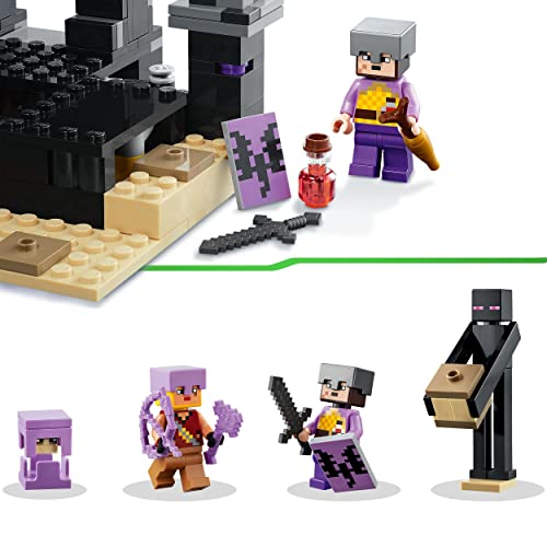 LEGO 21242 Minecraft Die End-Arena Set, Player-vs-Player Battle' Action-Spielzeug mit Lava, Enderdrache und Enderman-Figur, Geschenk für Kinder ab 8 Jahren – Bild 5