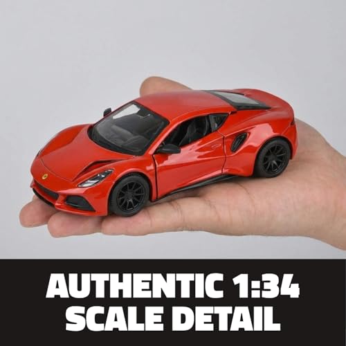 Lotus Emira Diecast Pull-Back Car Toy, 5 Inch, 12 Unidades miniatura 3