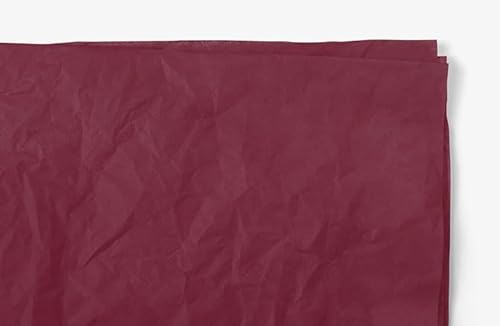 Ledeo Silk Tissue Seidenpapier, Einschlagpapier, Bastelpapier, 480 Blatt, claret, 50x76 cm