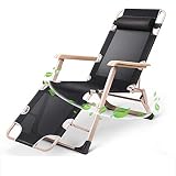ZXCY Sillas Plegables De Jardín Tumbona Reclinable Silla De Playa Cero Gravedad Original con La Almohadilla por Exterior, Casa,B