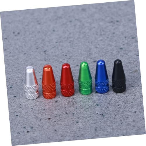 Cubiertas de válvula para bicicleta PartyKindom 6 piezas miniatura 4