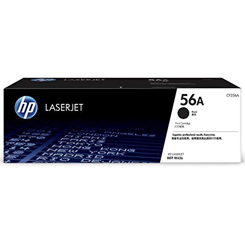 HP 56A (CF256A) Original Tonerkassette Schwarz, (Kompatibel mit: HP LaserJet MFP M436 Serie), Toner für ca. 7400 Seiten