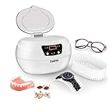 EINFACHE BEDIENUNG : Einfach drücken NO/OFF Taste der Ultraschallreiniger, 0-30 Minuten Reinigungszyklus und automatische Abschaltung macht die Bedienung. Leiser Betrieb und Solid-State-Schaltung stellen eine konsistente sauber jedes Mal sicher (Reinigungszeit kann eingestellt werden.）