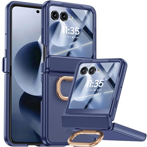 Coque Motorola Razr 70 antichoc avec protection écran et anneau