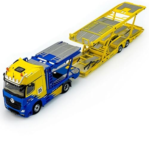 Modelo de auto aleación 1/64 remolque Benz azul miniatura 7