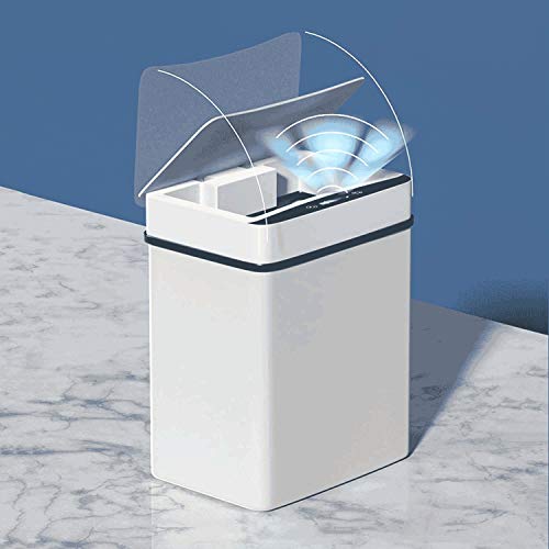 Caneca de basura inteligente con tapa y sensor 15L miniatura 2