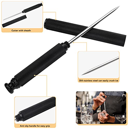 Herramienta de cocina de acero inoxidable para hielo con mango premium 5