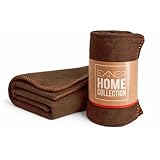 Polar Fleecedecke Toffee 130 x 160 cm – kuschelig warm, hautfreundlich, schnelltrocknend, pflegeleicht, in 13 Farben, leicht und vielseitig für Sofa, Reisen, Picknick und Outdoor