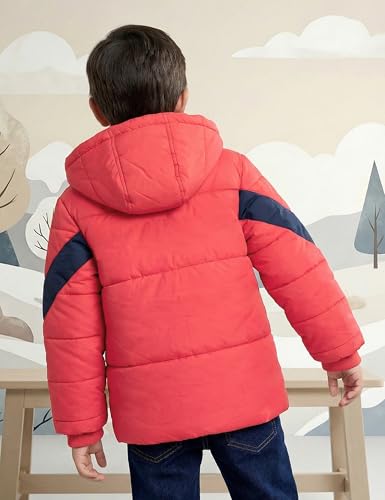 Image of Amazon Brand - Symbol Boys Boys Quilted Winter Jacket with Detachable Hood | Age 2-12 Years| Standard Length