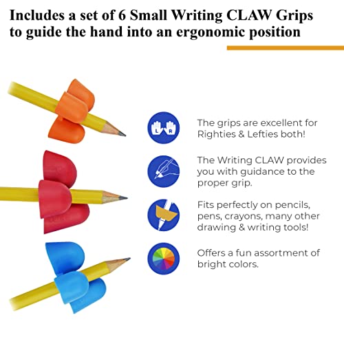 The Pencil Grip Writing Claw For Pencils And Utensils, Small Size, 6 Count Assorted Colors (Tpg-21106) #TOP4