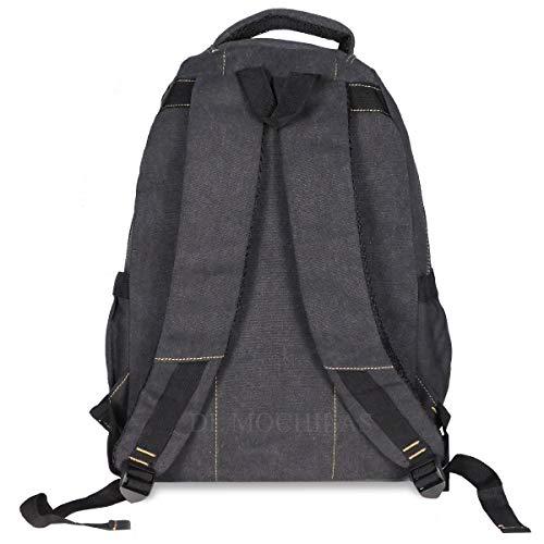 Mochila Escolar Masculina Feminina Em Lona Reforçada (Preto)