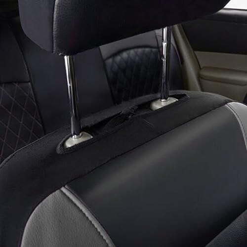 Housse de siège auto Ford Ecosport en cuir de qualité gris - 4