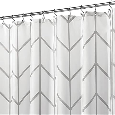 mDesign Cortina de Ducha de poliéster con diseño de Espiga Cover