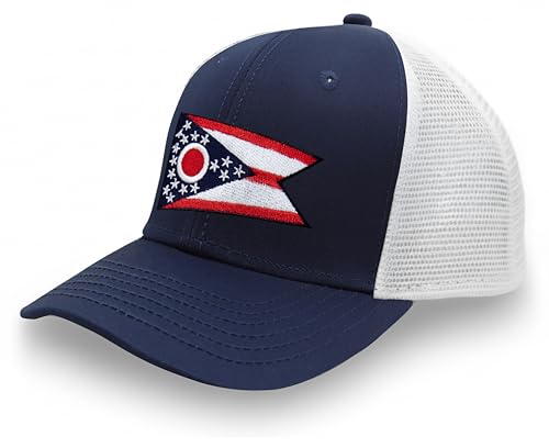 Image of International Tie State Hat for Men and Women, Adjustable Snapback Trucker Baseball Cap with Embroidered Patch