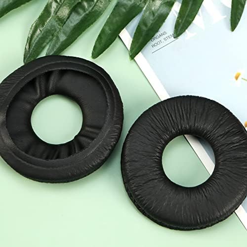 1 Pair Earpads Replacement Black Ear Pad in Leather Foam Ear Cushions Soft Headphones Pads Compatible with Sony MDR ZX100 ZX300 V150 V250 V300 V200 Earphones