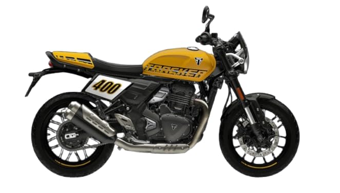 Image of Triumph Tracker 400 (349 CC) Bike Racing Yellow Booking for Ex-Showroom Price