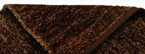 Image of House2Home Feather Cotton Blend Door Mat | 2Pc. Combo | 50x80cm | Side Binding - Available in 8 Colors (Chocolate)