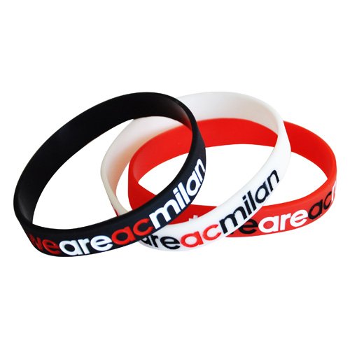 Amazon | A.C.Milan(ACミラン) オフィシャル シリコンバンド 3本セット