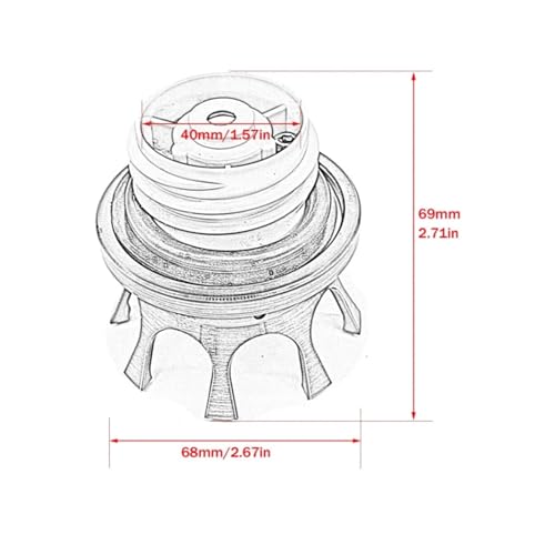 Tapa de tanque de combustible con acabado resistente para Triumph Scrambler T100 5