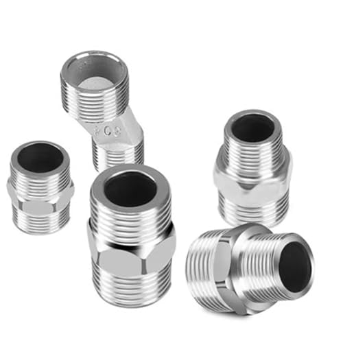 Raccord émoussé narguilé inox variable double filetage - 5