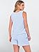 ANRABESS Womens 2 Piece Outfits Striped Summer Casual Sleeveless Tank Top Matching Shorts Lounge Sets Pajamas Beach Clothes Blue White Stripe Medium