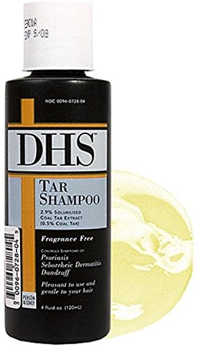 DHS Tar Shampoo Relievrs Psoriasis, Seborrheic dermatitis Dandruff, 4 Oz