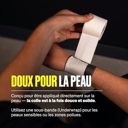 SPORTTAPE 3 x Bande Strapping Sport Rigide 5 cm x 10 m en Oxyde de Zinc – vue 3