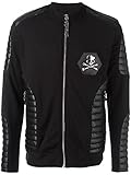 Stehkragen, lange Ärmel Philipp Plein Jogging Jacket Purple - Black (M)
