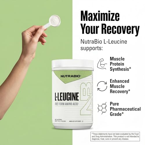 NutraBio Pure L-Leucine Powder